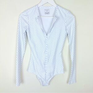 Cover Swim Long Sleeve Front Zip One Piece Swimsuit Rashguard